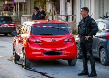 Το αυτοκίνητο που οδηγούσε ο 21χρονος Νικήστρατος Γεμιστός, Δευτέρα 5 Μαΐου 2026 (φωτ.: EUROKINISSI / Στέφανος Ραπάνης)