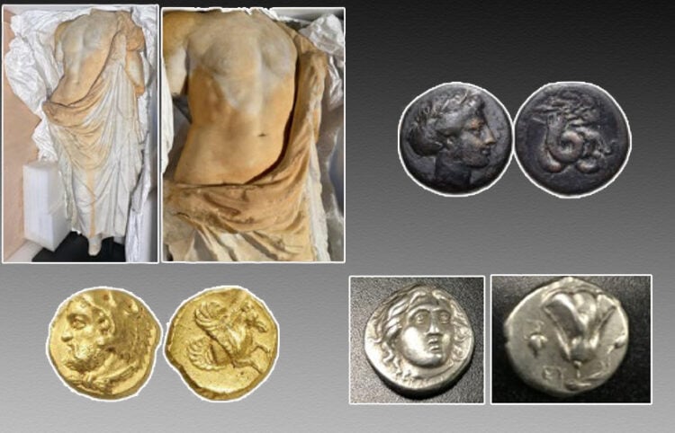 Μέρος των επαναπατρισμένων αρχαιοτήτων (πηγή: ice.gov)