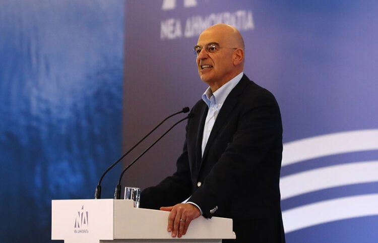 Ο Νίκος Δένδιας στο 6ο προσυνέδριο της Νέας Δημοκρατίας, στο Διεθνές Εκθεσιακό και Συνεδριακό Κέντρο Θεσσαλονίκης.  Σάββατο 9 Μαΐου 2026  (φωτ.: EUROKINISSI / Νάσος Σιμόπουλος)