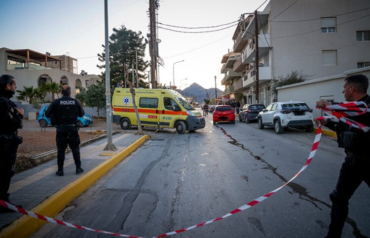 Το σημείο όπου δολοφονήθηκε ο 21χρονος Νικήστρατος Γεμιστός, Δευτέρα 5 Μαΐου 2026 (φωτ.: EUROKINISSI / Στέφανος Ραπάνης)