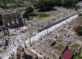 Αεροφωτογραφία της αρχαίας ελληνικής Εφέσου, στην Ιωνία της Μικράς Ασίας, στην περιοχή της Σμύρνης, 6 Μαΐου 2026 (φωτ.: AA)