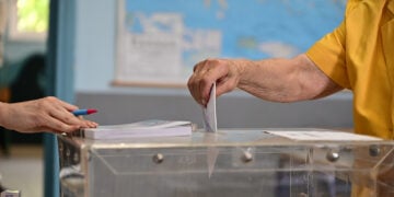 Ψήφος για τις εθνικές εκλογές σε εκλογικό τμήμα της Αθήνας, Κυριακή 25 Ιουνίου 2023 (φωτ.: EUROKINISSI / Μιχάλης Καραγιάννης)