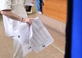 Στιγμιότυπο από την Νομική Σχολή Αθηνών κατά τις φοιτητικές εκλογές, Τετάρτη 14 Μαΐου 2025 (φωτ.: EUROKINISSI / Μιχάλης Καραγιάννης)