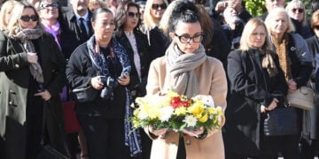 Η γενική πρόξενος της Ελλάδας στη Μελβούρνη Δήμητρα Γεωργαντζόγλου στις εκδηλώσεις μνήμης για τη συμπλήρωση 106 ετών από την Γενοκτονία των Ελλήνων του Πόντου, Κυριακή 18 Μαΐου 2025 (πηγή: Facebook / Consulate General of Greece, Melbourne)