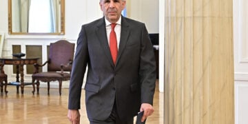 Σύγκληση, υπό την προεδρία του Γιώργου Γεραπετρίτη, του Εθνικού Συμβουλίου Εξωτερικής Πολιτικής (φωτ.: EUROKINISSI / Μιχάλης Καραγιάννης)