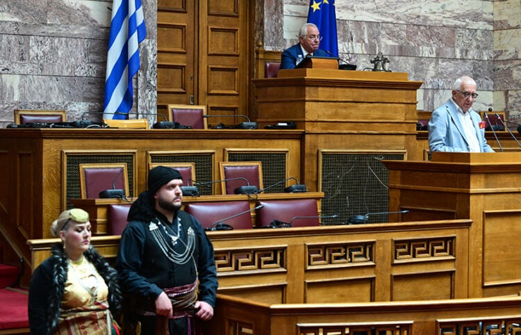 Eκδήλωση μνήμης για τη Γενοκτονία των Ποντίων στην Αίθουσα Γερουσίας της Βουλής, Δευτέρα 18 Μαΐου 2026 (φωτ.: EUROKINISSI / Τατιάνα Μπόλαρη)