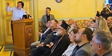 Ομιλία του Σάββα Καλεντερίδη στην εκδήλωση «Πατρίδα στην καρδιά». Κως, Σάββατο 16 Μαΐου 2026 (φωτ.: realvoice995.gr)
