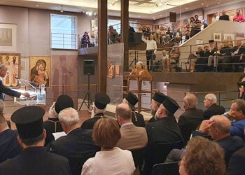 Ο Πασχάλης Κιτρομηλίδης στην εναρκτήρια διάλεξη του νέου κύκλου ακαδημαϊκών εκδηλώσεων που διοργανώνει το Γραφείο Εκπροσωπήσεως του Οικουμενικού Πατριαρχείου στην Αθήνα. Τετάρτη 27 Μαΐου 2026 (φωτ.: Φως Φαναρίου)