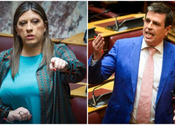 Ζωή Κωνσταντοπούλου και Δημήτρης Καιρίδης στη Βουλή, Πέμπτη 21 Μαΐου 2026 (φωτ.: EUROKINISSI / Γιώργος Κονταρίνης)