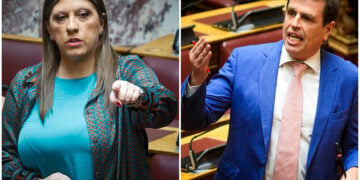 Ζωή Κωνσταντοπούλου και Δημήτρης Καιρίδης στη Βουλή, Πέμπτη 21 Μαΐου 2026 (φωτ.: EUROKINISSI / Γιώργος Κονταρίνης)