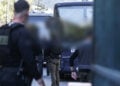 Στον ανακριτή οι 8 συλληφθέντες για τη ληστεία της τράπεζας  στην Κάτω Τιθορέα Φθιώτιδας. Παρασκευή 15 Μαΐου 2026   (φωτ.: EUROKINISSI)