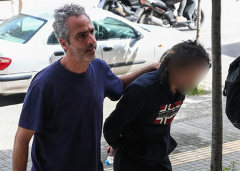 Από την προσαγωγή των συλληφθέντων στον εισαγγελέα (φωτ.: EUROKINISSI / Νάσος Σιμόπουλος)