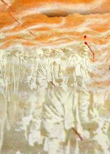 (Φωτ.: Μέρος του εικαστικού της αφίσας για τις εκδηλώσεις μνήμης του δήμου Αλεξανδρούπολης/Ιωάννης Λουκίδης)