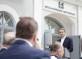 Ο Κυριάκος Μητσοτάκης στα εγκαίνια του Μουσείου «Θεσσαλονικέων Μητρόπολις», στο πρώην στρατόπεδο Παύλου Μελά, στη Σταυρούπολη (φωτ.: Γραφείο Τύπου Πρωθυπουργού / Δημήτρης Παπαμήτσος)