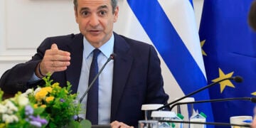 Συνεδρίαση του υπουργικού συμβουλίου υπό τον Κυριάκο Μητσοτάκη, στο Μέγαρο Μαξίμου. Τρίτη 26 Μαΐου 2026 (φωτ.: EUROKINISSI / Γιώργος Κονταρίνης)