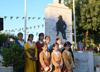 Στο Μνημείο Ακριτών του Πόντου στις Αχαρνές, Δευτέρα 18 Μαΐου 2026 (φωτ.: Facebook / Σπύρος Βρεττός)