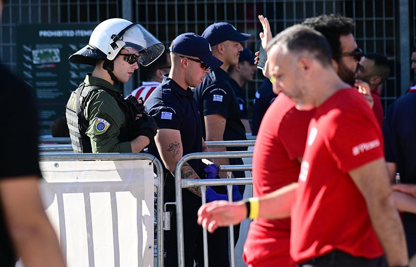 Αυξημένα αστυνομικά μέτρα στο ΟΑΚΑ για τον τελικό του EuroLeague Final Four Athens 2026 (φωτ.: EUROKINISSI / Klodian Lato)
