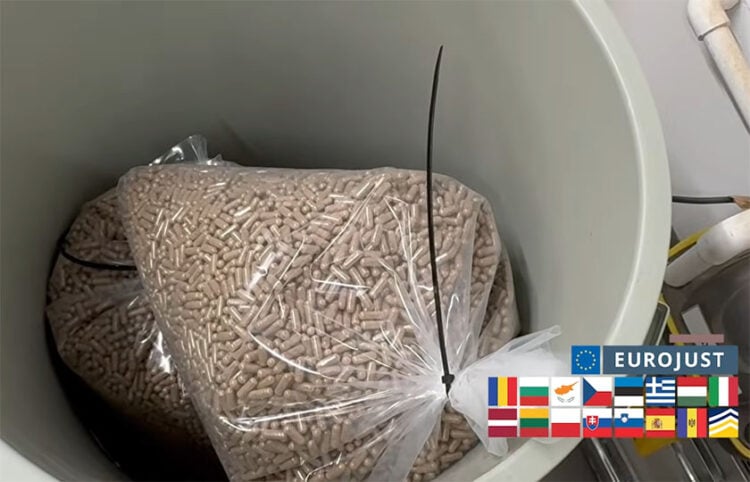 Πλαστά φάρμακα και σκευάσματα που κατασχέθηκαν (πηγή: YouTube / Eurojust)