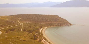Σκόνη από την αφρικανική ήπειρο στην ευρύτερη περιοχή της Αργολίδας, Παρασκευή 8 Μαΐου 2026 (φωτ.: ΑΠΕ-ΜΠΕ / Ευάγγελος Μπουγιώτης)