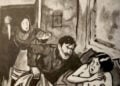 Το σκίτσο που συνοδεύει το κεφάλαιο «Η αρχή της σταδιοδρομίας ενός τέρατος»