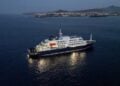 To ολλανδικό κρουαζιερόπλοιο MV Hondius. (φωτ.: ertnews.gr/AFP)