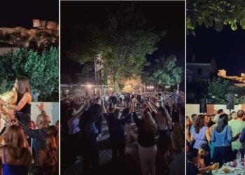 Κολάζ από στιγμές της 20ης Ιουνίου, στο «σπίτι» της Ευξείνου Λέσχης Αθηνών, στον Κεραμεικό (πηγή: facebook.com/EvxinosLesxi)