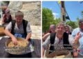 Ο Κυριάκος Καραγιαννίδης στα Αλώνια Πιερίας (πηγή: TikTok)