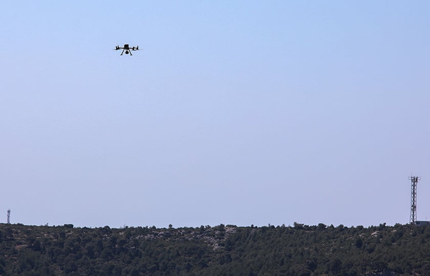 Στιγμιότυπο από την άσκηση «Διά πυρός 2026» στο Δήμο Μάνδρας, για την αντιμετώπιση δασικής πυρκαγιάς μεγάλης έκτασης. Πέμπτη 21 Μαΐου 2026 (φωτ.: EUROKINISSI / Δανάη Δαυλοπούλου)