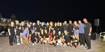 Αναμνηστική φωτογραφία για το κλείσιμο της σεζόν, του «Διγενή» Ρόδου. Σάββατο 13 Ιουνίου 2026 (φωτ.: Facebook / Christos Topkaras)