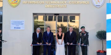 Επίσημη τελετή εγκαινίων των νέων εγκαταστάσεων της Διεύθυνσης Πληροφορικής και Κυβερνοχώρου του ΓΕΕΘΑ (φωτ.: EUROKINISSI / Γιώργος Κονταρίνης)
