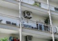 Το διαμέρισμα της οικογένειας όπου η 39χρονη δολοφονήθηκε από τον σύζυγό της, στην Καλαμάτα.  Δευτέρα 1 Ιουνίου 2026 (φωτ.:  EUROKINISSI / Νικήτας Κώτσιαρης)