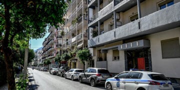 Ο δρόμος όπου συνέβη το φριχτό έγκλημα (φωτ.: EUROKINISSI / Νικήτας Κώτσιαρης)