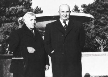 Ο Σάββας Κανταρτζής με τη σύζυγό του (πηγή: Φίλοι Μουσείου Πόλης Κατερίνης – kcm.gr)