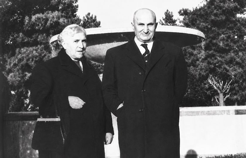 Ο Σάββας Κανταρτζής με τη σύζυγό του (πηγή: Φίλοι Μουσείου Πόλης Κατερίνης – kcm.gr)