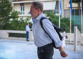 O Δημήτρης Λιγνάδης προσέρχεται στο Μικτό Ορκωτό Εφετείο Αθηνών, Παρασκευή 5 Ιουνίου 2026 (φωτ.: EUROKINISSI / Σωτήρης Δημητρόπουλος)