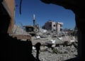 Κατεστραμμένο κτήριο στο χωριό Κλαϊλέχ του νότιου Λιβάνου μετά από ισραηλινό αεροπορικό πλήγμα, στις 19 Ιουνίου 2026 (φωτ.: EPA / Wael Hamzeh)