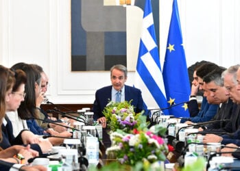 Συνεδρίαση του υπουργικού συμβουλίου υπό τον Κυριάκο Μητσοτάκη, στο Μέγαρο Μαξίμου.  Τρίτη 30 Ιουνίου 2026 (φωτ.: EUROKINISSI / Τατιάνα Μπόλαρη)