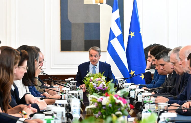 Συνεδρίαση του υπουργικού συμβουλίου υπό τον Κυριάκο Μητσοτάκη, στο Μέγαρο Μαξίμου.  Τρίτη 30 Ιουνίου 2026 (φωτ.: EUROKINISSI / Τατιάνα Μπόλαρη)