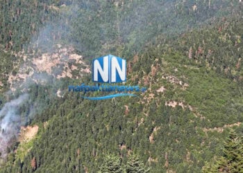 Καπνός από τη φωτιά στα Κρυονέρια του Δήμου Ναυπακτίας, Σάββατο 27 Ιουνίου 2026 (φωτ.: nafpaktianews.gr)