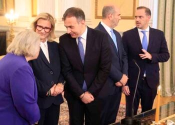 Ορκωμοσία των νέων μελών της κυβέρνησης στο Προεδρικό Μέγαρο. Παρασκευή 12 Ιουνίου 2026 (φωτ.: EUROKINISSI / Γιώργος Κονταρίνης)