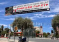 Πανό για το 11ο «Τη Περιστέρι το Λάλεμαν» (φωτ.: Γεωργία Βορύλλα)