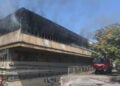 Πυρκαγιά σε χώρο εργοστασίου σε περιοχή του δήμου Αιγάλεω (φωτ.: EUROKINISSI / Σωτήρης Δημητρόπουλος)