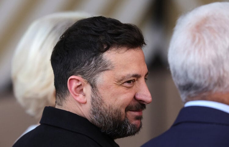 Ο Β. Χελένσκι στις Βρυξέλλες, 18/6/2026 (φωτ.: EPA / Olivier Matthys)