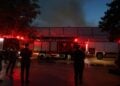 Πυρκαγιά σε χώρο κτιρίου του Μητροπολιτικού Πάρκου Γουδή (φωτ.: ΓΙΑΝΝΗΣ ΠΑΝΑΓΟΠΟΥΛΟΣ/EUROKINISSI)