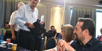 Έκτακτη Συνεδρίαση της Κεντρικής Επιτροπής του ΣΥΡΙΖΑ ΠΣ. Σάββατο 18 Ιουλίου 2026. (φωτ.: ΤΑΤΙΑΝΑ ΜΠΟΛΑΡΗ/EUROKINISSI)