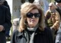 Η ηθοποιός Τζένη Ζαχαροπούλου, το 2019, στην κηδεία του ηθοποιού Φαίδων Γεωργίτση
(φωτ.: ΑΠΕ-ΜΠΕ/Συμέλα Παντζαρτζή)