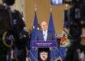 Ο υπουργός Εθνικής Άμυνας Νίκος Δένδιας μιλά για τις αποφάσεις μετά τη σημερινή συνεδρίαση του ΚΥΣΕΑ (φωτ.: Γιάννης Παναγόπουλος/EUROKINISSI)