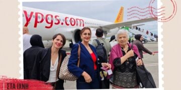 Από αριστερά: Αγγέλικα Χόης, Μιράντα Παυλίδου, Στέλλα Μαρμαράκη (φωτ.: αρχείο Μ. Παυλίδου)