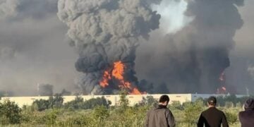 Εικόνα από περιοχή της Μόσχας που δέχθηκε επίθεση από ουκρανικά drone (φωτ.: x.com/BohuslavskaKate)