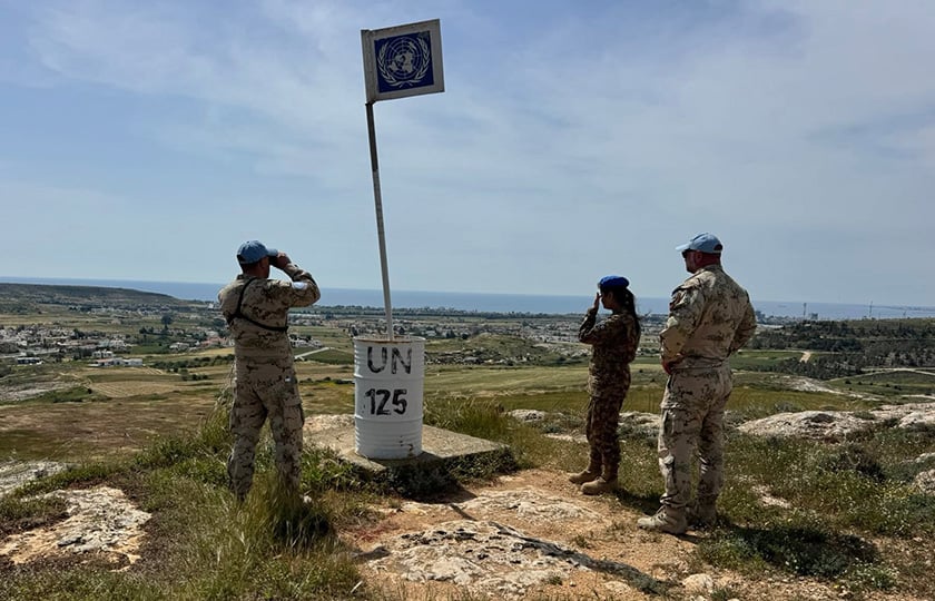 Μέλη της ΟΥΝΦΙΚΥΠ στην Πύλα (φωτ.: facebook / UNFICYP)